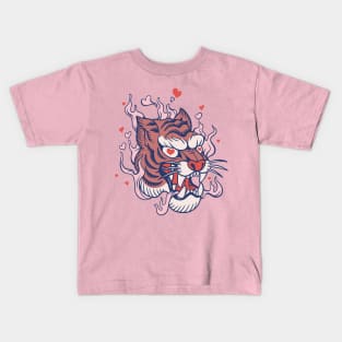 Tiger in love Kids T-Shirt